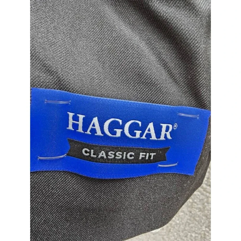 Haggar Smart Wash® Classic Fit Suit Separate Jacket Men's 52R Black Button Front